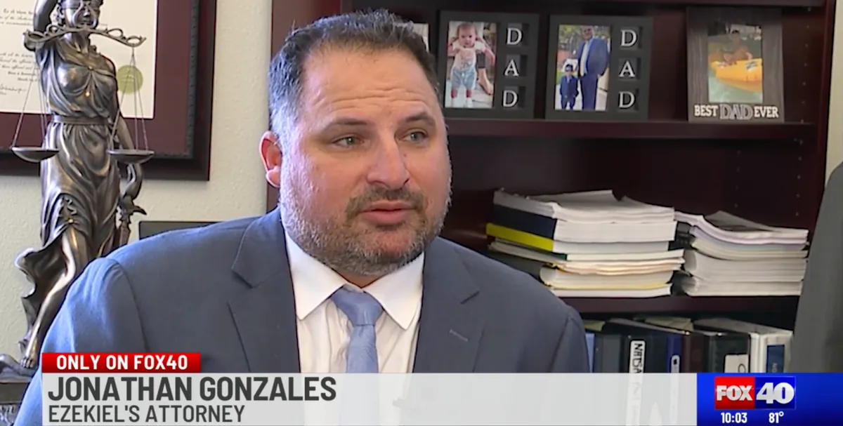Attorney Jonathan Gonzales interviewed by FOX40 News at his downtown Sacramento office
